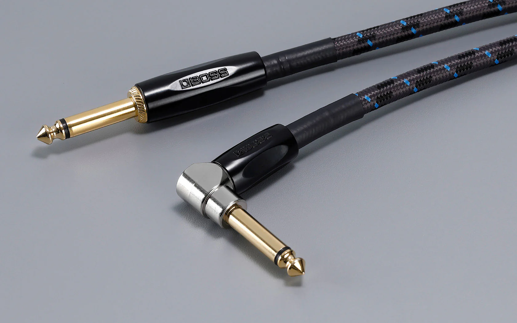BOSS BIC-15A Instrument Cable, 15ft/4.5m, Angled/Straight 1/4" Jack - Image 2