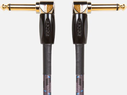 BOSS BIC-PC Instrument Cable, 6"/15cm, Angled/Angled 1/4" Jack