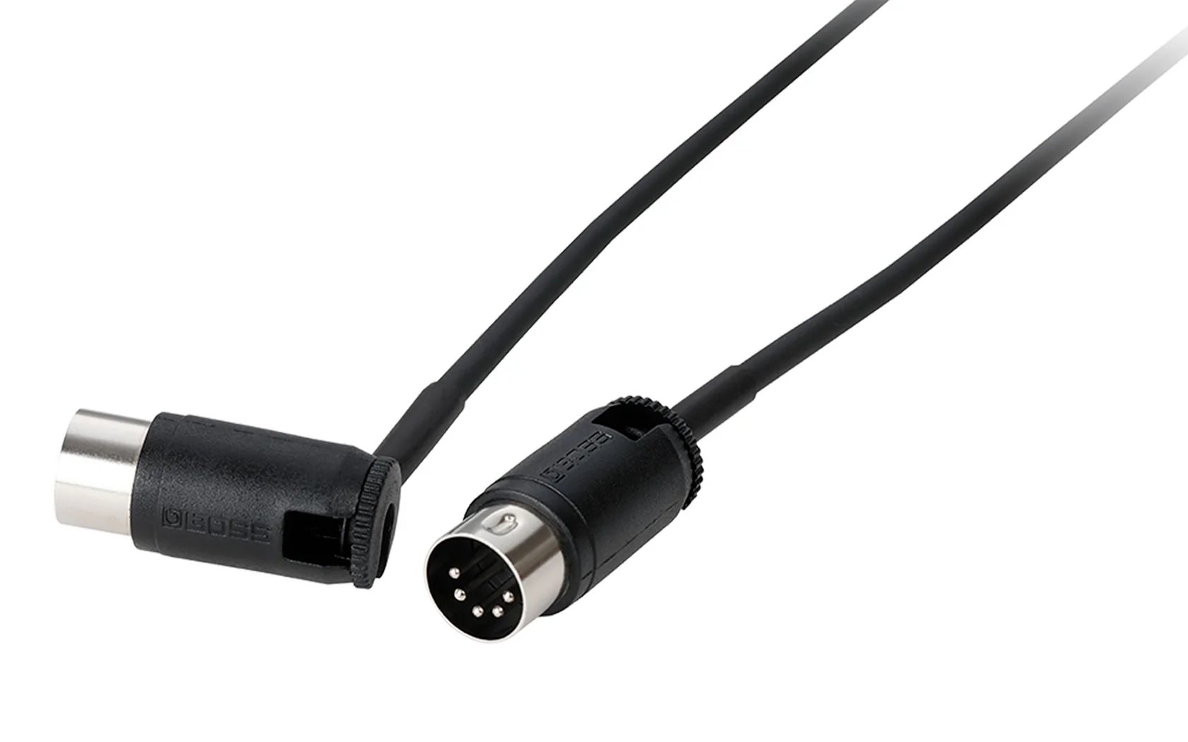 BOSS BMIDI-PB2 MIDI Cable, 2ft/60cm with Adjustable Cable Angle