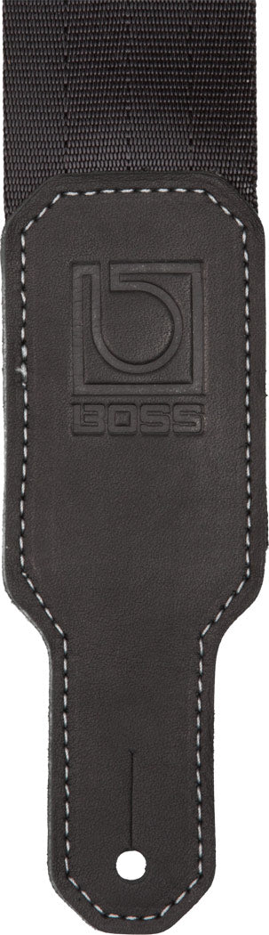 BOSS BSB-20-BLK 2" Black Seatbelt Guitar Strap - Image 2