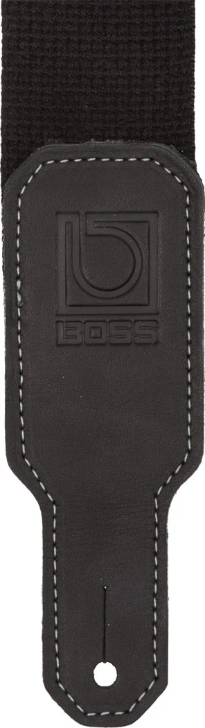 BOSS BSC-20-BLK 2" Black Cotton Guitar Strap - Image 2