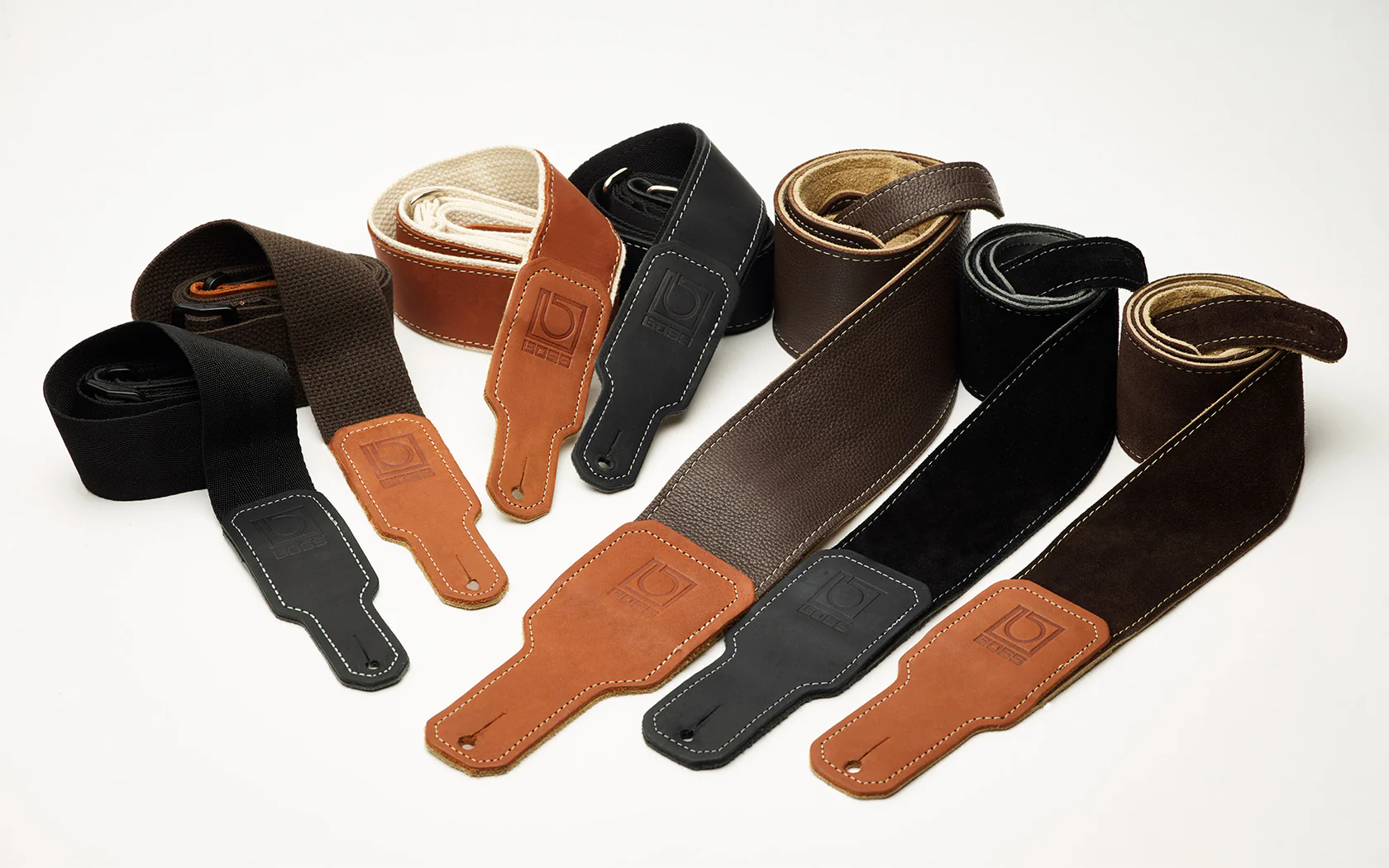 BOSS BSC-20-BLK 2" Black Cotton Guitar Strap - Image 4