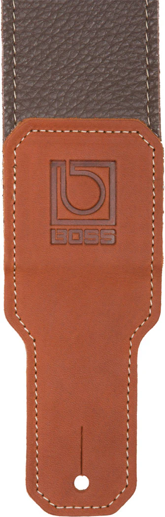 BOSS BSL-25-BRN 2.5" Brown Premium Leather Guitar Strap - Image 2