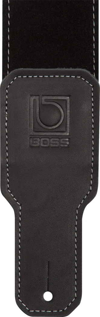 BOSS BSS-25-BLK 2.5" Black Suede Guitar Strap - Image 2