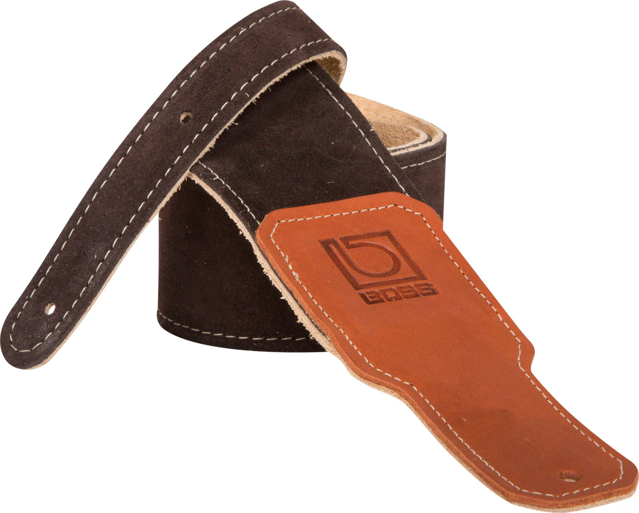 BOSS BSS-25-BRN 2.5" Brown Suede Guitar Strap