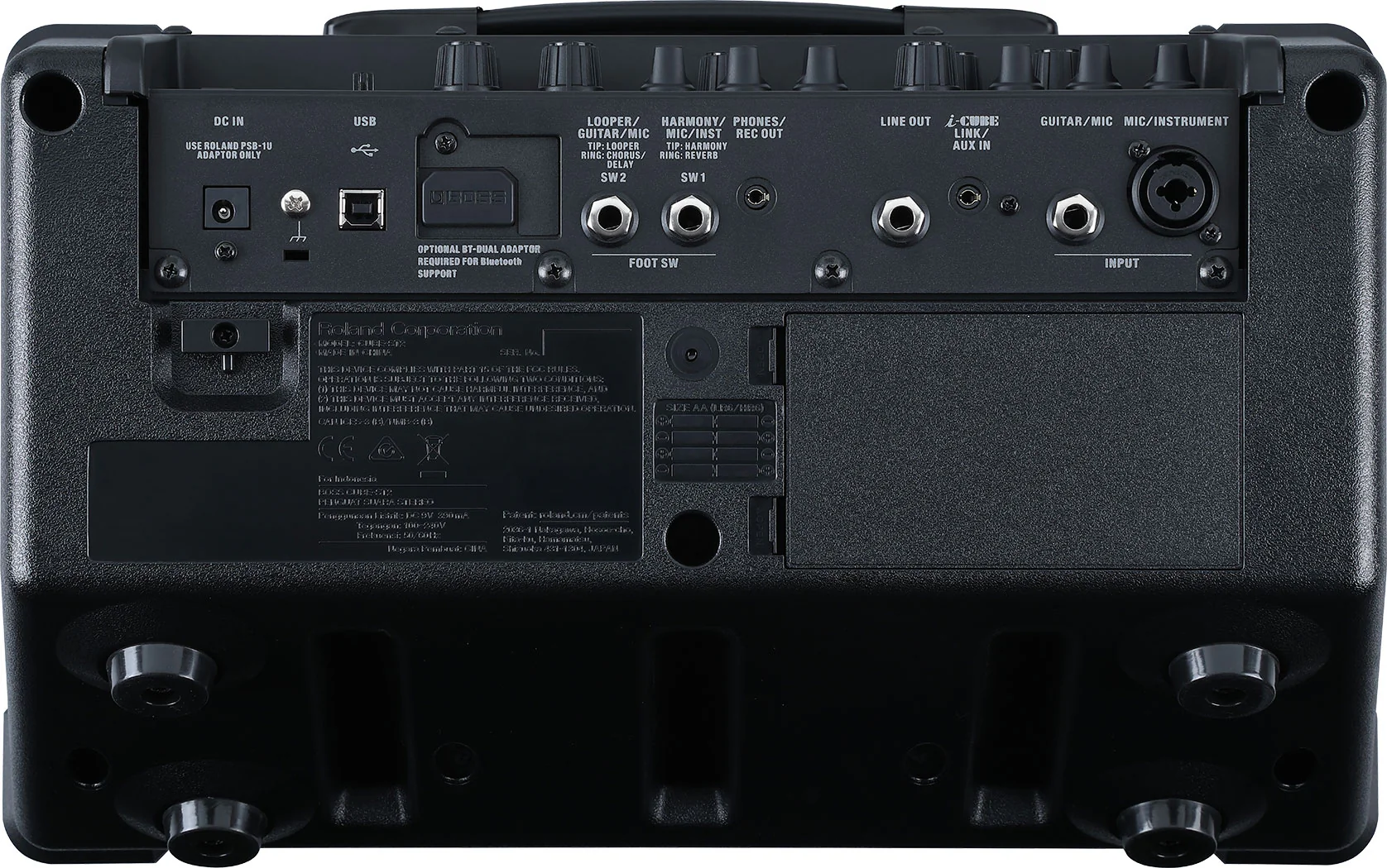 BOSS CUBE-ST2 10 Watt Stereo, Dual Channel Amplifier, Battery Powered (Black) - Image 4