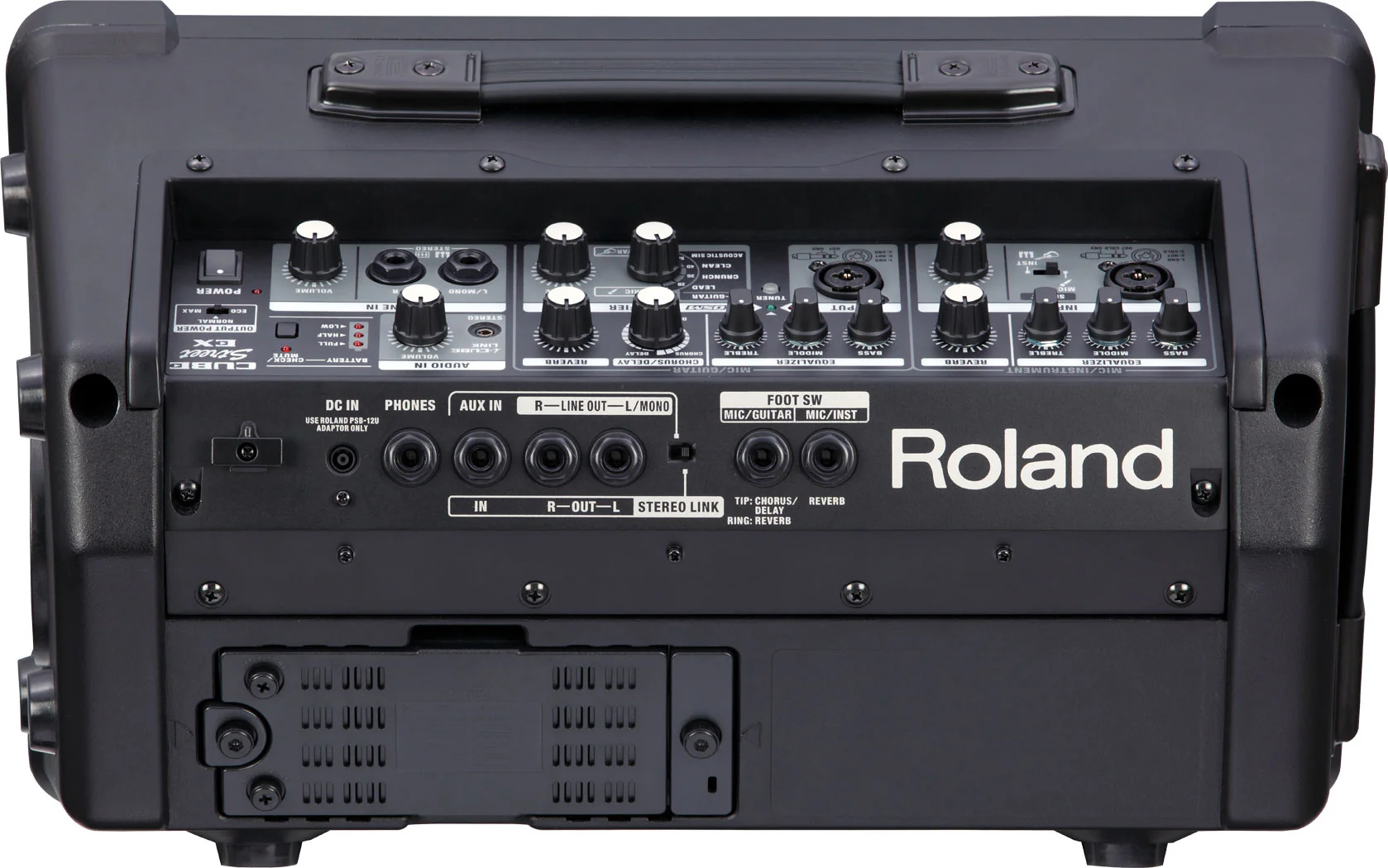 Roland CUBE-STEX 25W + 25W Stereo Battery Powered PA with COSM (Black) - Image 4