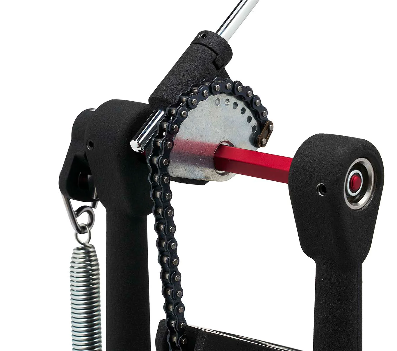 DW Drums 5000 Series Accelerator Single Chain, Narrow Footboard Single Bass Drum Pedal with Bag - Image 3