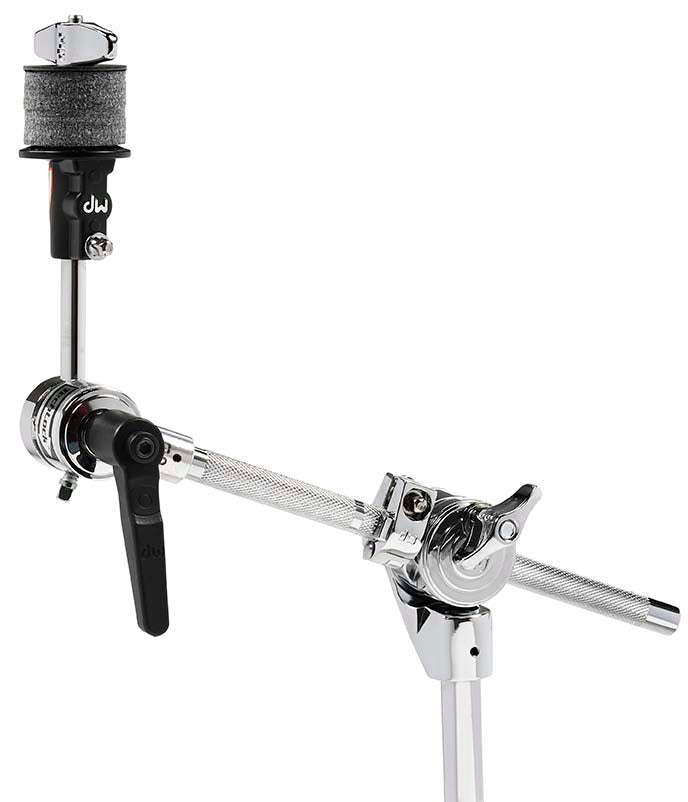 DW Drums 6000 Series Flush Base Convertible Boom/Straight Cymbal Stand, Chrome - Image 4