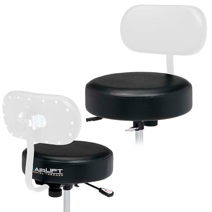DW Drums 9000 Series Airlift Round Top Throne, Chrome - Image 6
