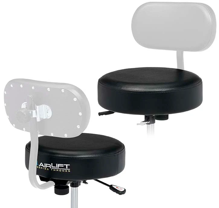 DW Drums 9000 Series 14" Round Top Throne, Chrome - Image 6