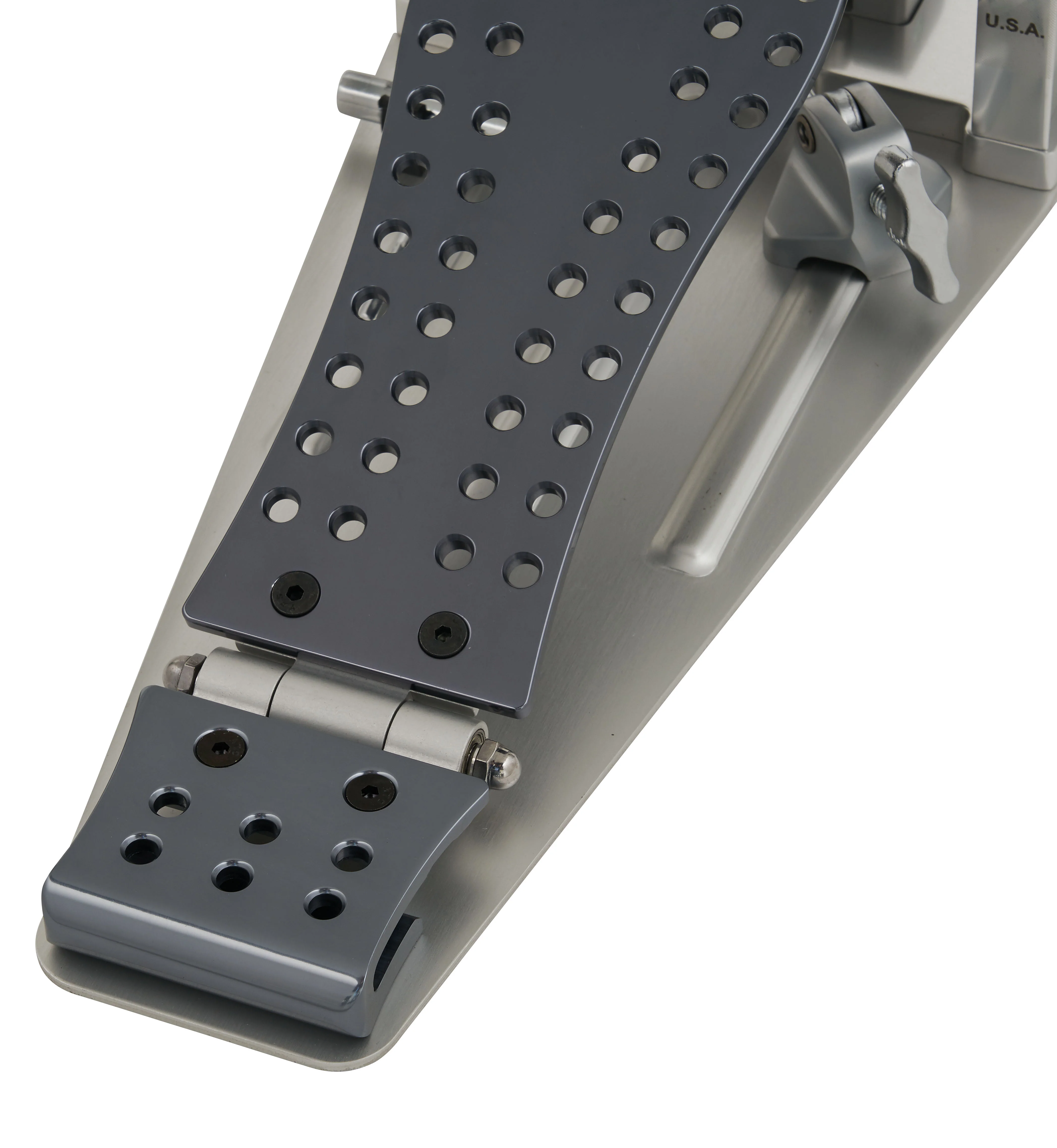 DW Drums MFG Series Machined Direct Drive Single Pedal with Bag, Polished Aluminum - Image 5