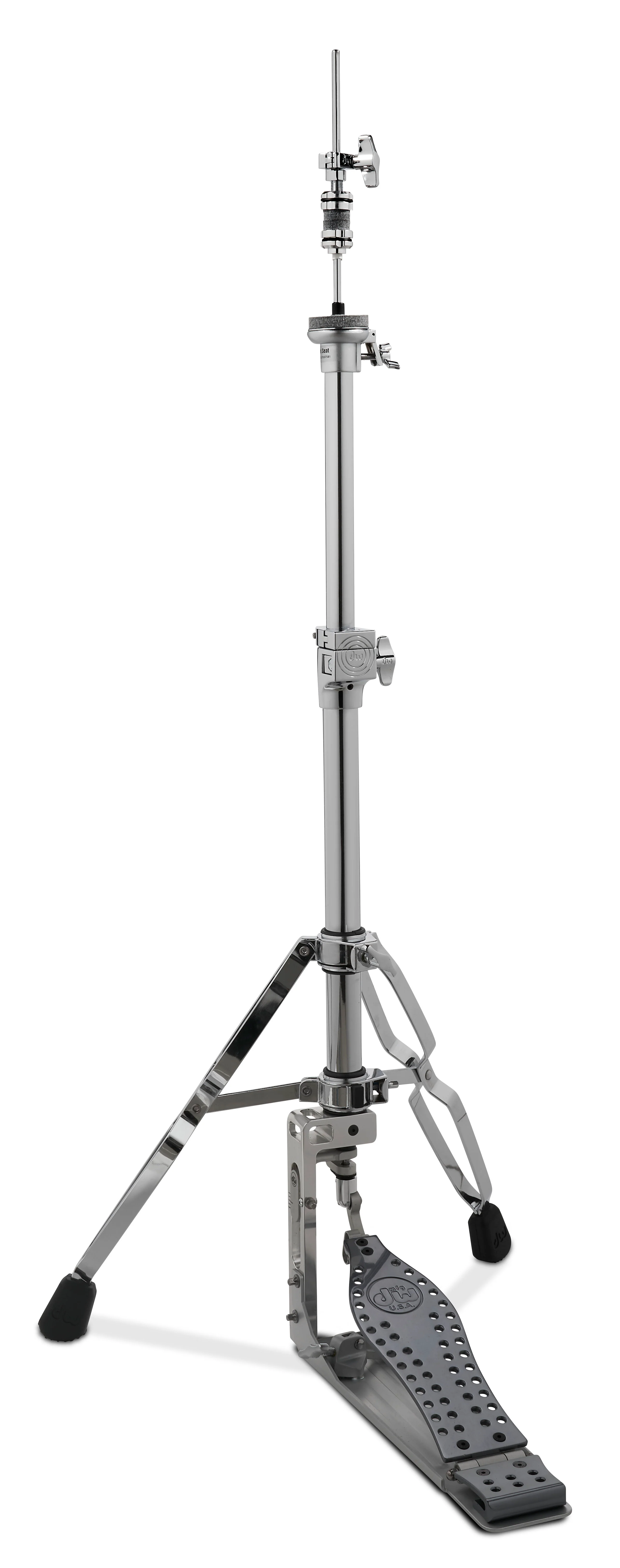 DW Drums MFG Series Machined Direct Drive 2-Leg Hi-Hat Stand, Polished Aluminum