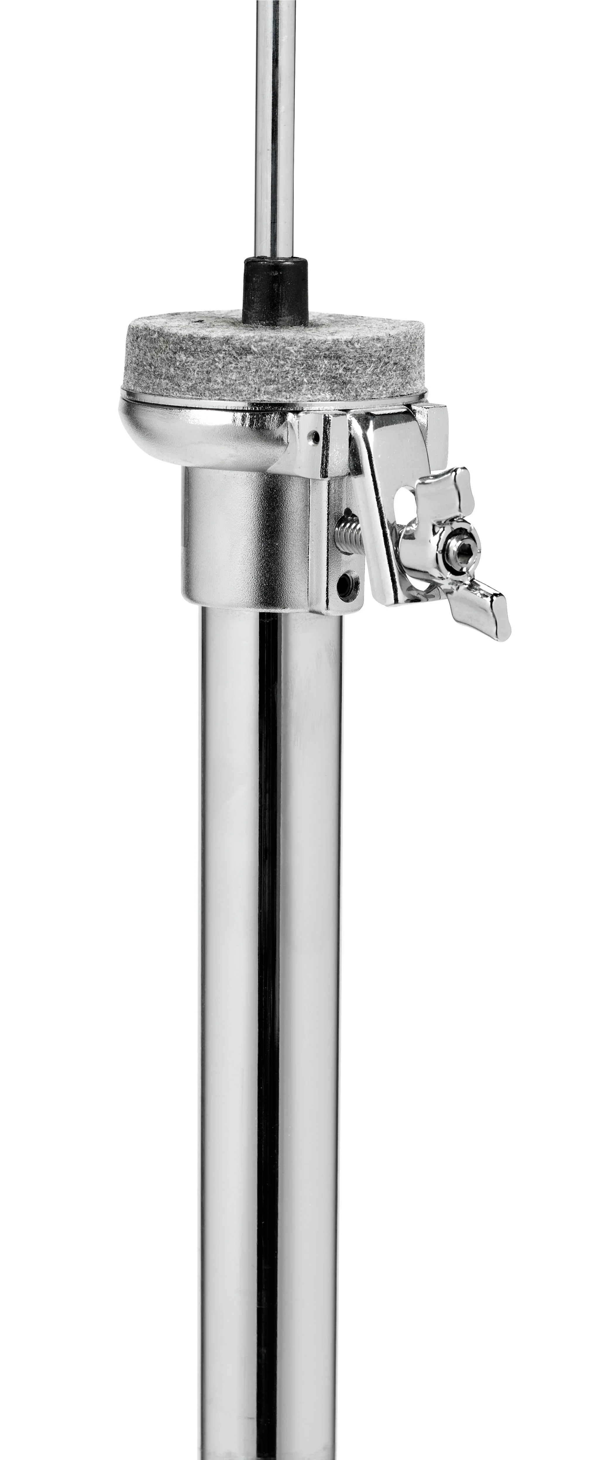 DW Drums MFG Series Machined Direct Drive 2-Legged Hi-Hat Stand with Extended Footboard, Polished Aluminum - Image 4
