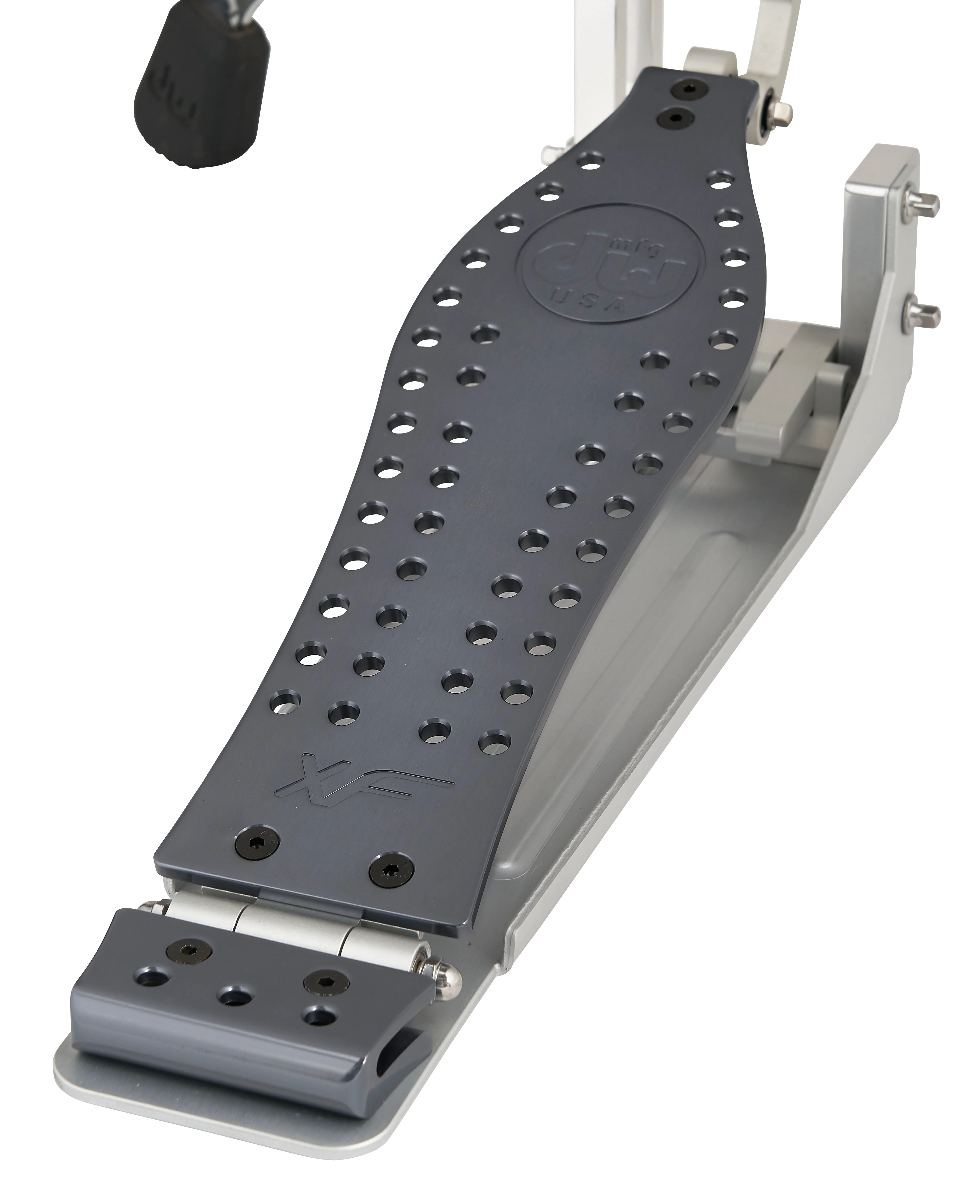 DW Drums MFG Series Machined Direct Drive 2-Legged Hi-Hat Stand with Extended Footboard, Polished Aluminum - Image 6
