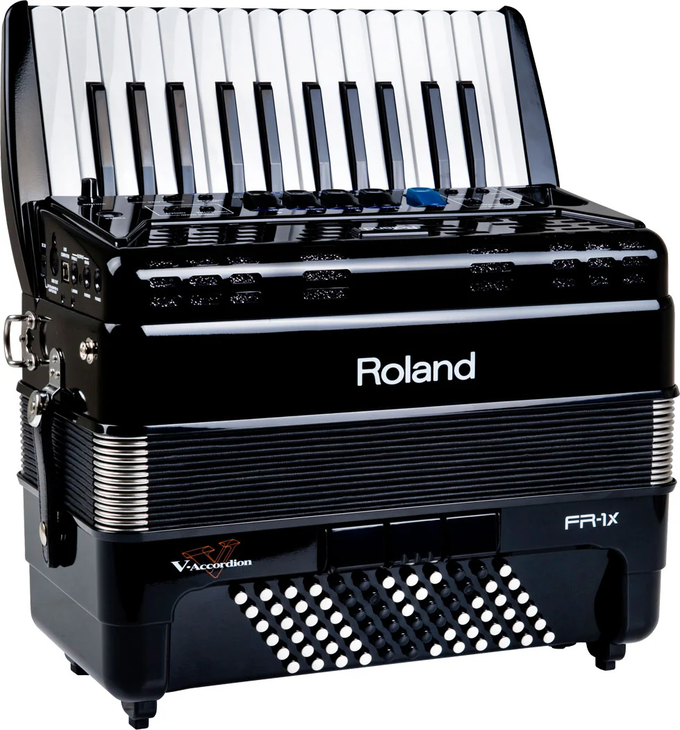 Roland FR-1X BK V-Accordion (Black, with Keys) - Image 2
