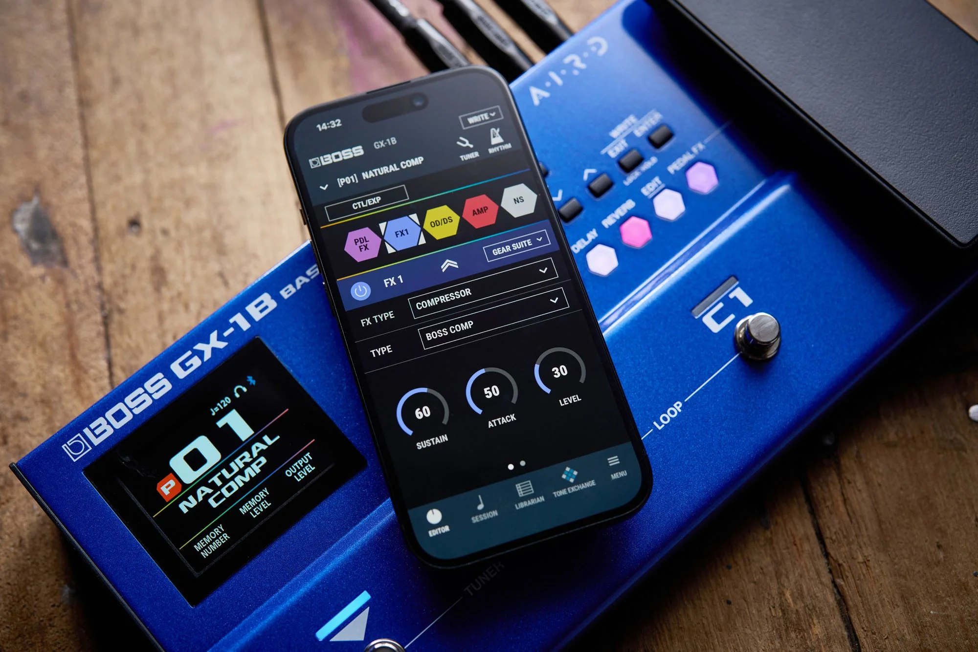 BOSS GX-1B Bass Guitar Multi Effects Processor - Image 9