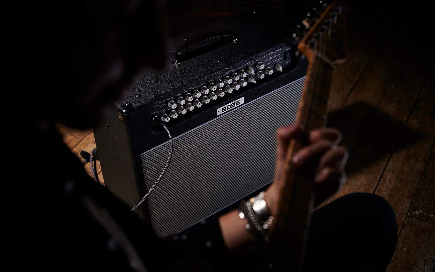 BOSS NEX-SPL Nextone Amplifier with Tube Logic and Custom Waza "Blue Bell" Speaker - Image 5