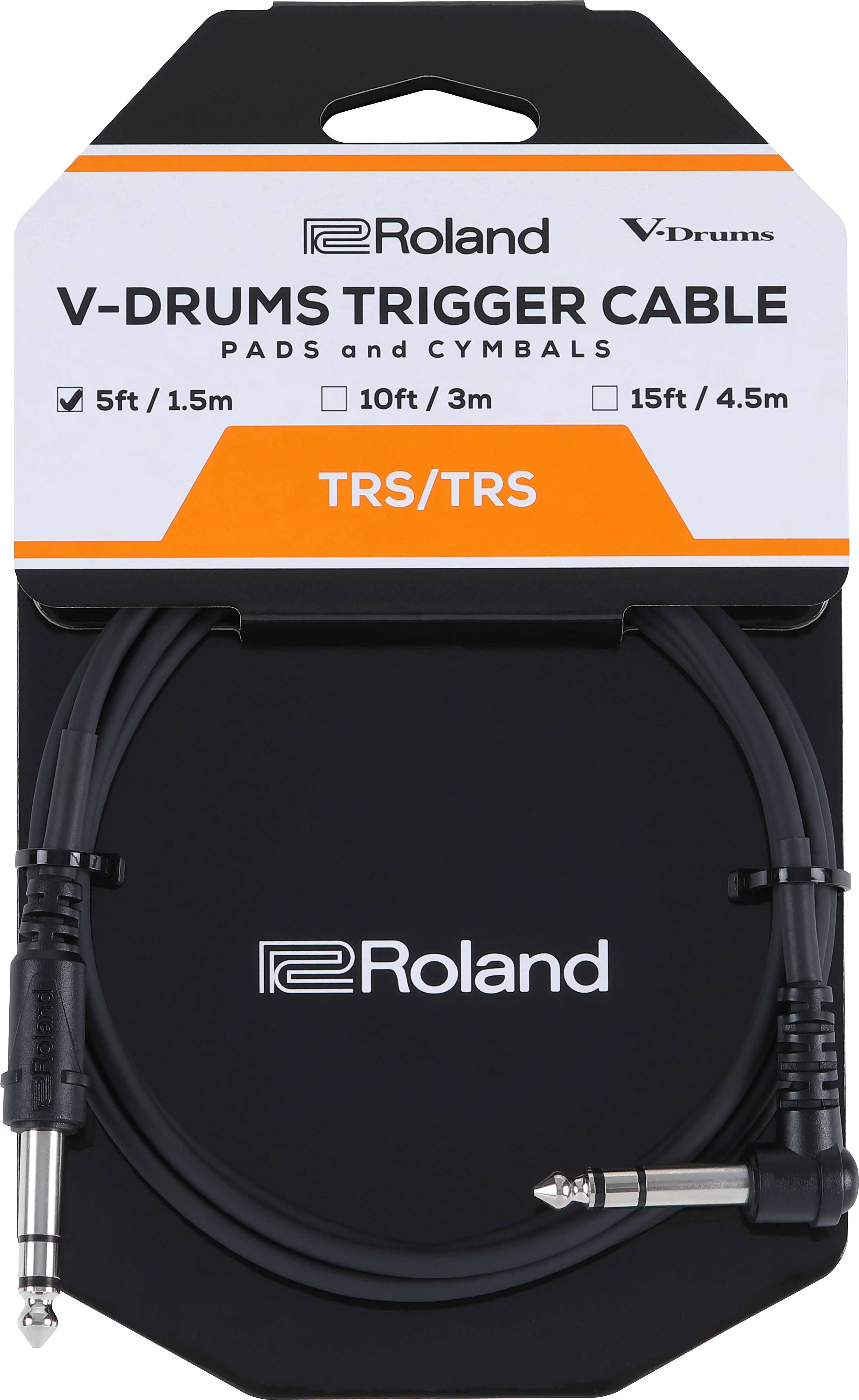 Roland PCS-5-TRA V-Drums Trigger Cable 5ft/1.5m Straight/Angled - Image 2