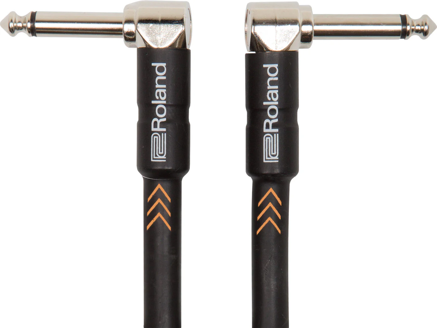 Roland RIC-B3AA Instrument Cable, 3ft/1m, Angled/Angled 1/4" Jack, Black Series