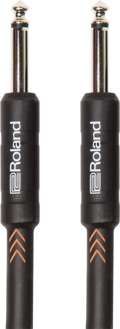 Roland RIC-B5 Instrument Cable, 5ft/1.5m, Straight/Straight 1/4" Jack, Black Series