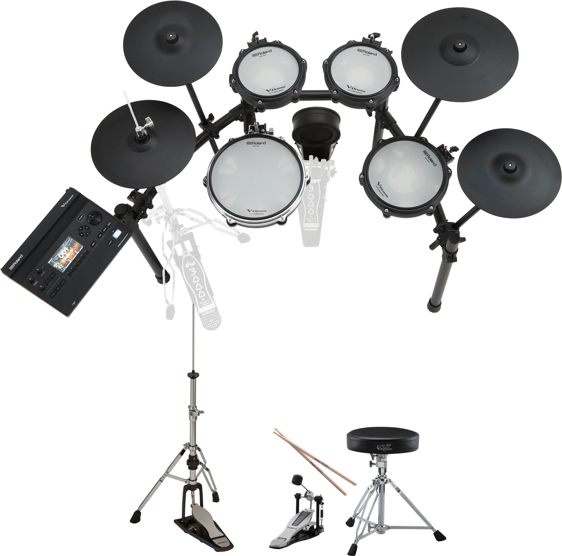 Roland TD316 V-Drums Digital Drum Kit with Hardware and Accessories - Image 3