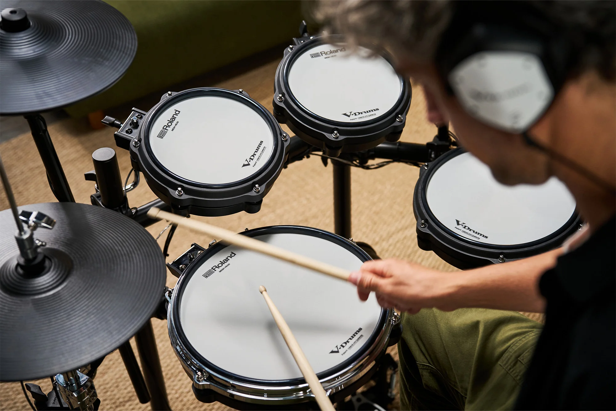 Roland TD316 V-Drums Digital Drum Kit with Hardware and Accessories - Image 8
