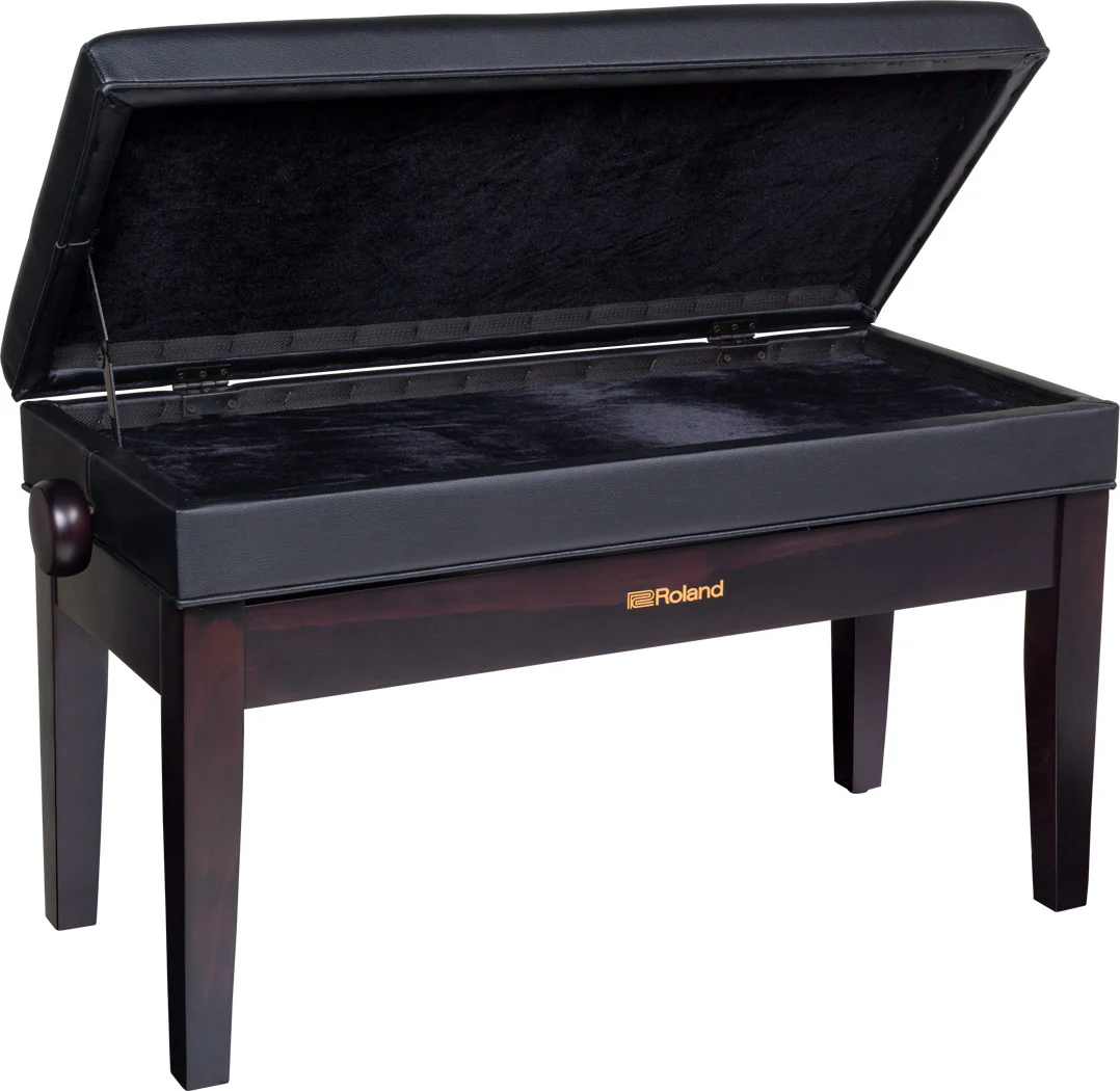 Roland RPB-D400RW Duet Piano Bench,Rosewood, Vinyl Seat - Image 2