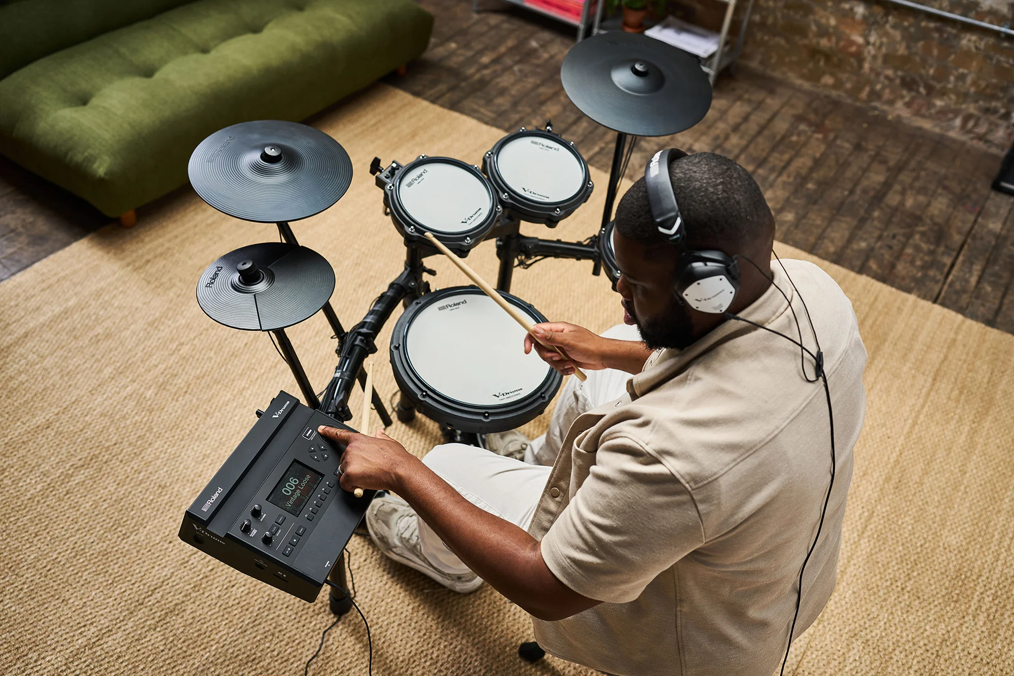 Roland TD313 V-Drums Digital Drum Kit, exc. Accessories - Image 13