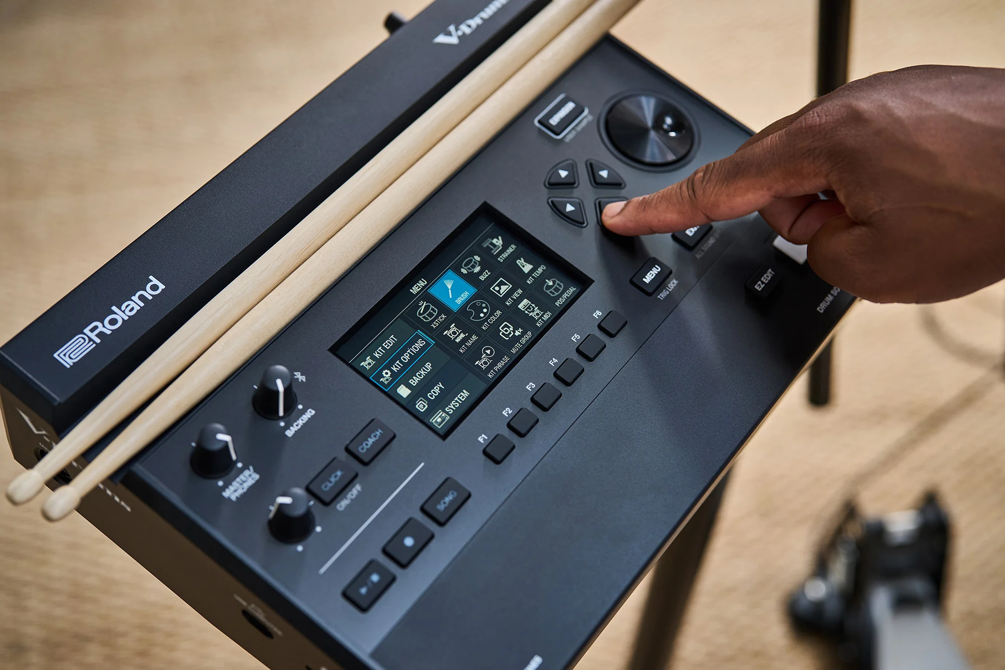 Roland TD313 V-Drums Digital Drum Kit, exc. Accessories - Image 6