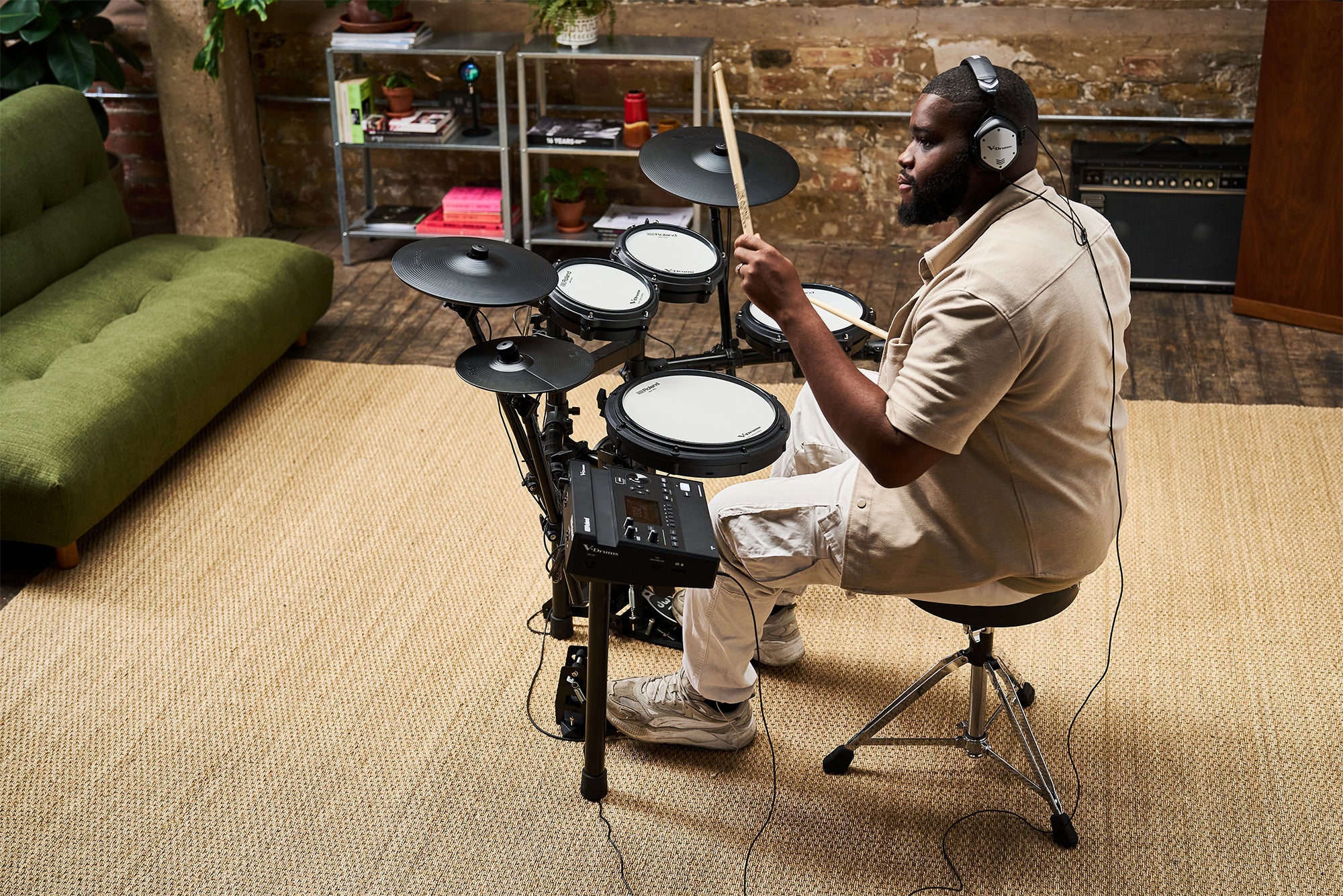 Roland TD313 V-Drums Digital Drum Kit with Hardware - Image 10