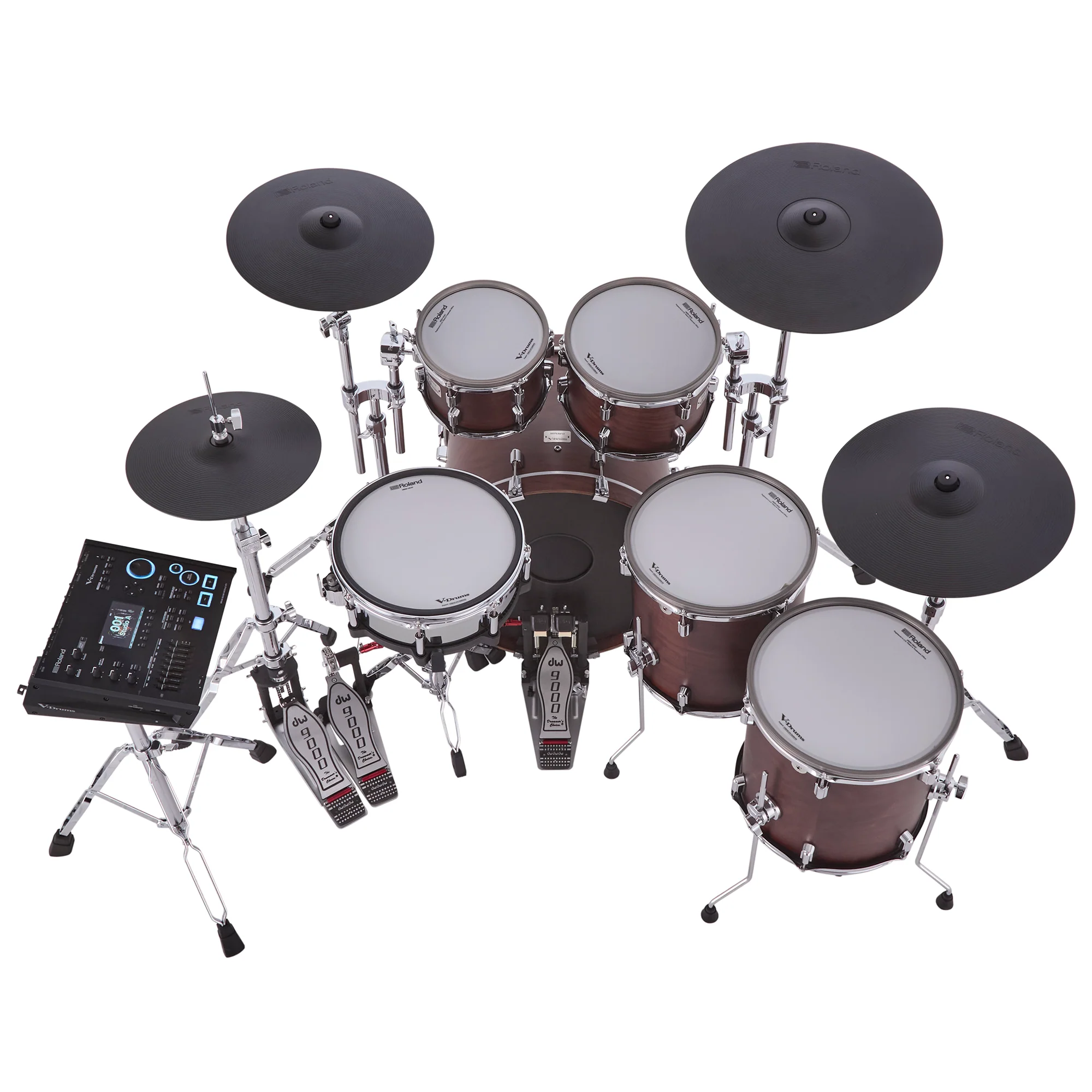 Roland VAD716-SW V-Drums Acoustic Design Kit (Satin Walnut), exc. Accessories - Image 4