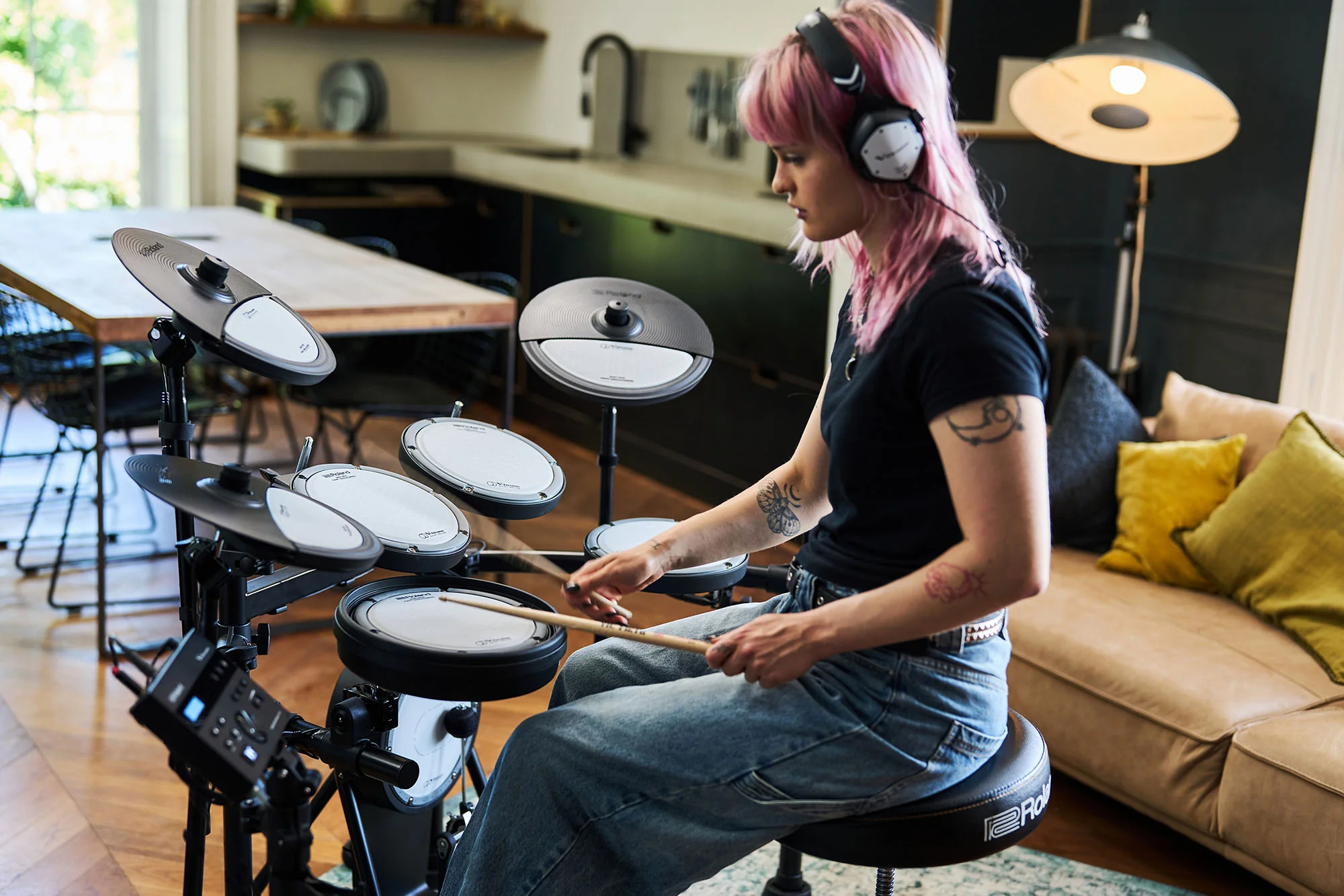 Roland VQD-106 Quiet Drum Kit including TD-07 module - Image 8
